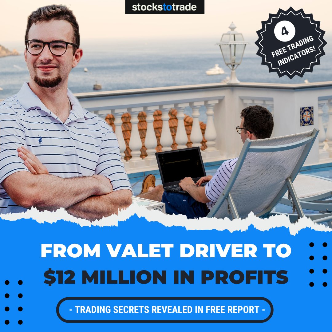Jack Kellogg (@Jackaroo_Trades) went from valet driver to day trader with over $12 million in profits in just a few years… Learn the four indicators he used to help him achieve massive success in this FREE report 👉 stockstotrade.info/3Qi7ZZn #daytrading #tradingindicators