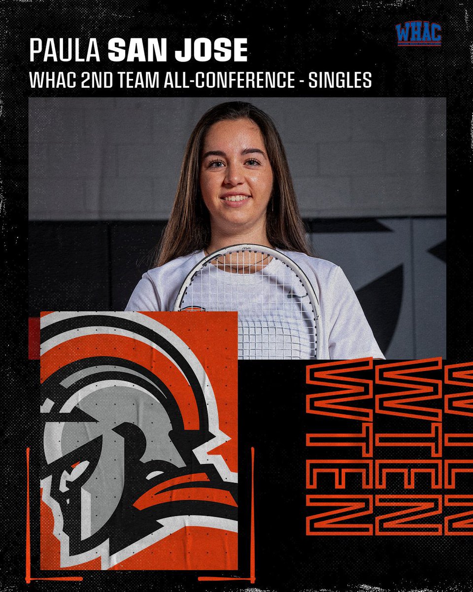 INTechWarriors's tweet photo. Congratulations to Paula San Jose, Thaina Carvalho, Valentina Rodriguez, and Phil Labbe on earning Men’s and Women’s Tennis WHAC All-Conference Honors. 13 Warriors would also be named to the WHAC All-Academic Team! #GoWarriors https://t.co/WerdFMzAZY