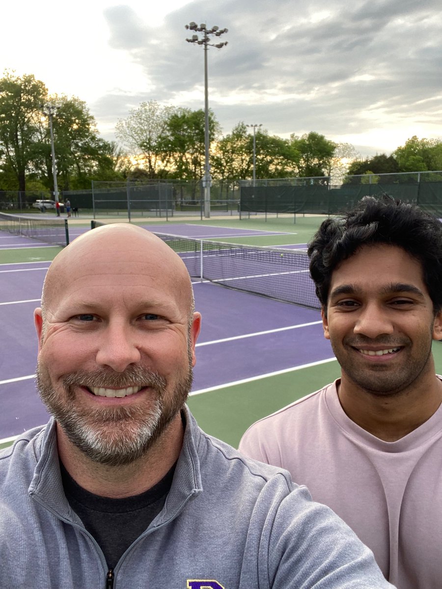 Great day on the courts. Boys pickup the win against Grayson and move to 10-2 on the year. Bonus was seeing one of my former players and Region Champion Amrit Avula! Hard to believe he’s 24! Great seeing former players and seeing how successful they are. Back at it tomorrow!