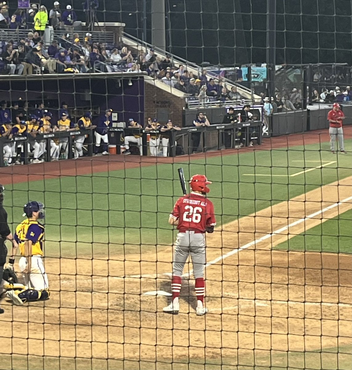 Thanks @ECUBaseball and @NCStateBaseball for continuing to raise awareness for ALS by wearing #23 and #26. @alsassociation