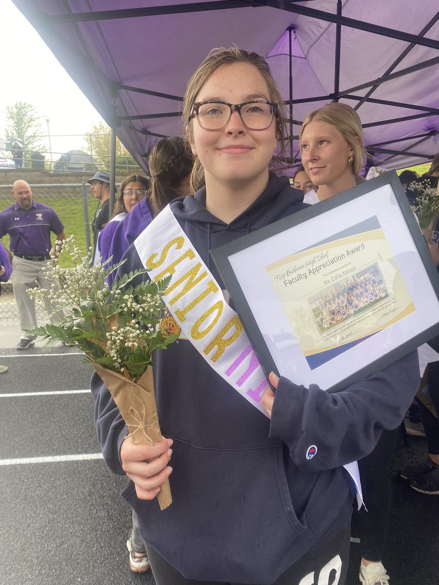 Ash_Higg_Prin's tweet photo. Senior Night for Track and a PR in shot put!! Great job Aubrey!!  Thank you Mr Nelson for having an impact on Aubrey and celebrating Senior Night with her!!  #proud2br3 #2024Senior #TBHSTrack https://t.co/A1PujKkj9J
