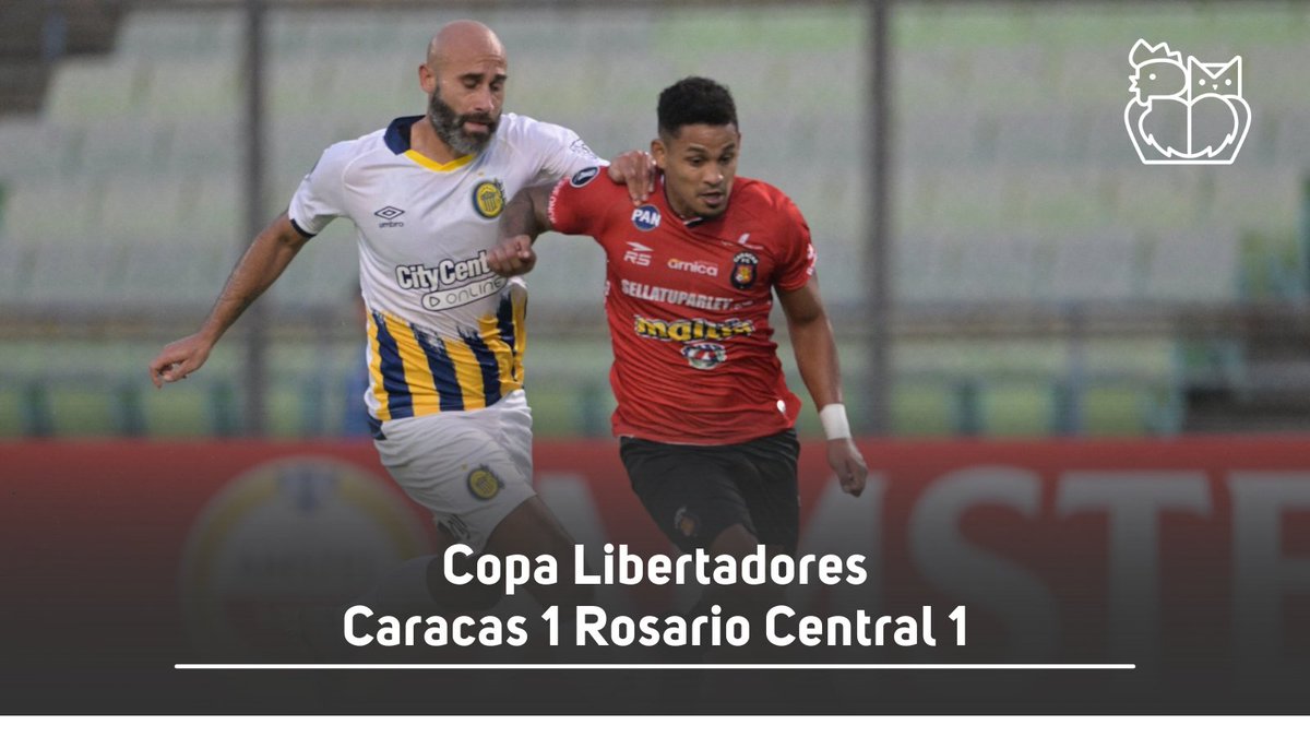 📌Por la tercera fecha de la Copa Libertadores, Rosario Central empató 1 a 1 con Caracas en Venezuela ⚽️Los goles fueron de: Edwin Pernía (C) y Agustín Módica (RC) 👉Vía #LaOralDeportiva