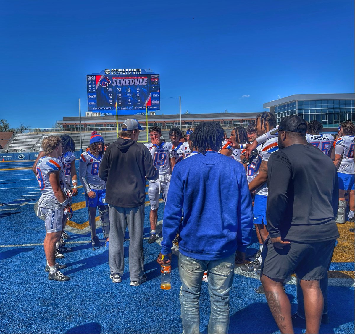 Had a Great Time at the @BroncoSportsFB spring game. Will be back very soon #BleedBlue #2025 @2mattmiller @kyleyoung_BSU @Coach_SD @Coach_B_Jones_