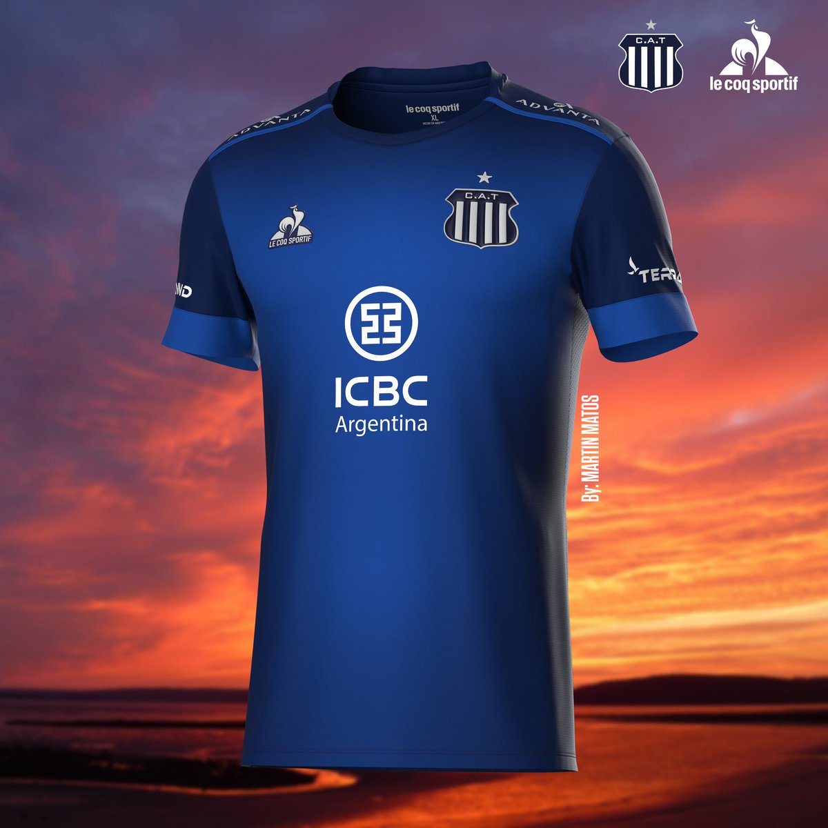 TimatSport's tweet photo. Un nuevo amanecer 🌅 

@CATalleresdecba x @lecoqsportif_ar

[Fantasy] Camiseta Alternativa 2024

Se agradece RT y ♥️

#Talleres #LeCoqSportif https://t.co/kBMdEbkjfq
