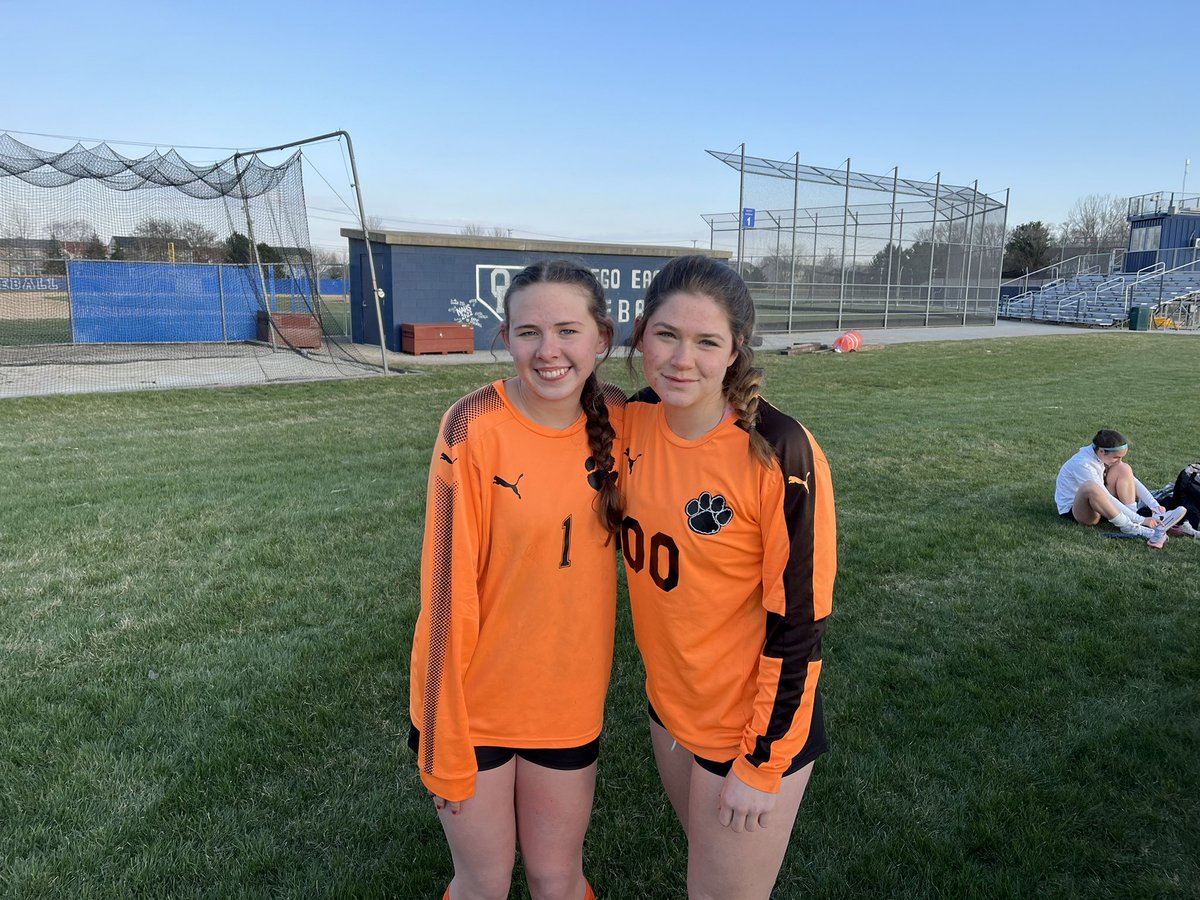 MrStaj3's tweet photo. Tigers start the road trip with a 2-0 victory over host Metea Valley. Tiger goals by Meena and Eleanor. Assists to Eleanor and Alice. Audrey and Addie combine for the shutout. Great team win today! #tigerproud #earnedourstripes #IMpossible @wwsouthsoccer @WWSathletics https://t.co/CemjNPLSVV