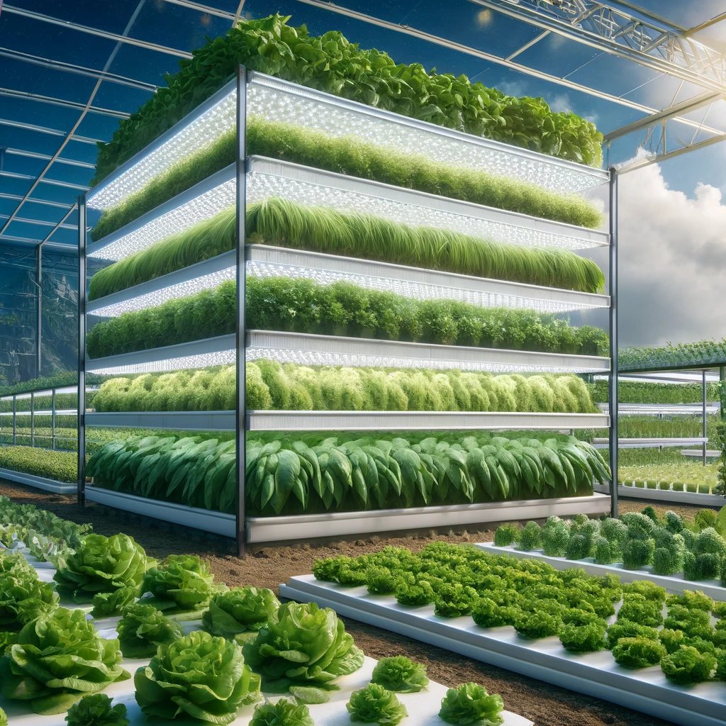 Discover the future of farming! 🌱 Our high-tech vertical farms use less land and conserve water, all while boosting yields. This is how we grow greener, smarter, and more sustainably. Embrace the agriculture of tomorrow, today! #SustainableAgriculture #FutureFarming