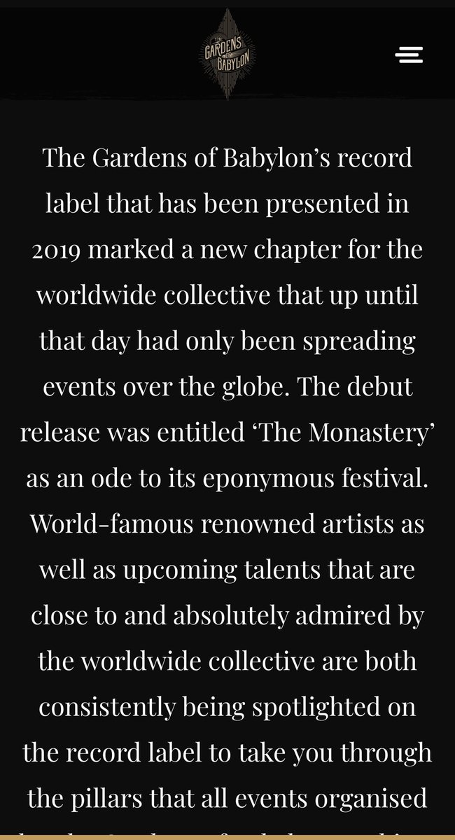 yes! 

festival, merch line, record label, ticketing, artist owned collective 

she has a bunch of references to this since 2020! 

jon batiste & questlove have both confirmed my earliest theory, that quarantine is when the artists got together to form this stage of the plan.