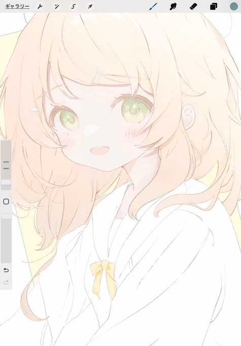 髪がふわふわなwip 