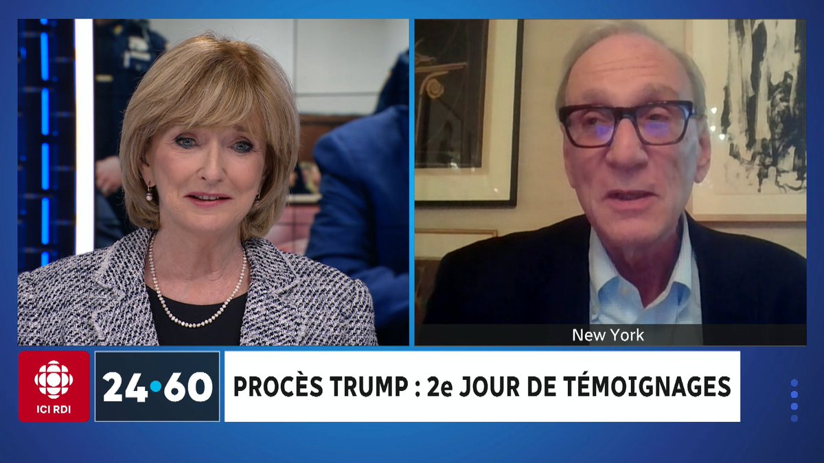 Un témoin au procès de Trump entre dans le vif du sujet et le bâillon imposé à l'ancien président a mené à des échanges houleux entre le juge Merchan et la défense. J'en discute avec le professeur de droit constitutionnel Michel Rosenfeld. rc.ca/T5wSkC #RDI2460