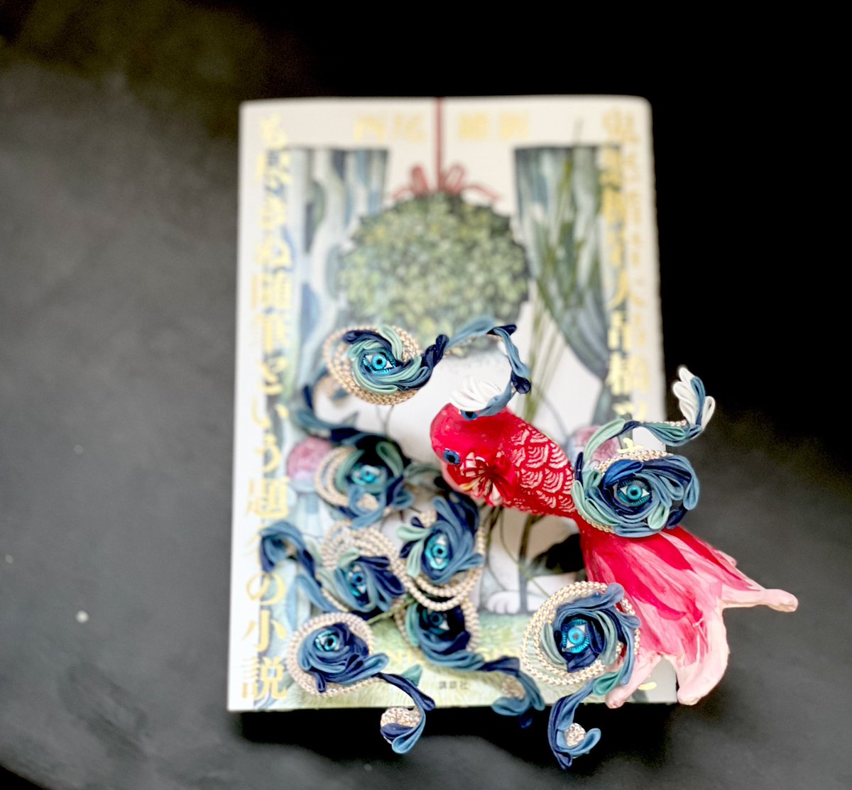 Chiyozoh78's tweet photo. 金魚の滝登り
龍になれる?
#つまみ細工かんざし
#つまみ細工アート
#つまみ細工作家
#つまみ細工
#彦屋千代蔵
#japantraditionalcrafts
#japanart
#hariko
#張子
#張り子 https://t.co/WptPANOLBm
