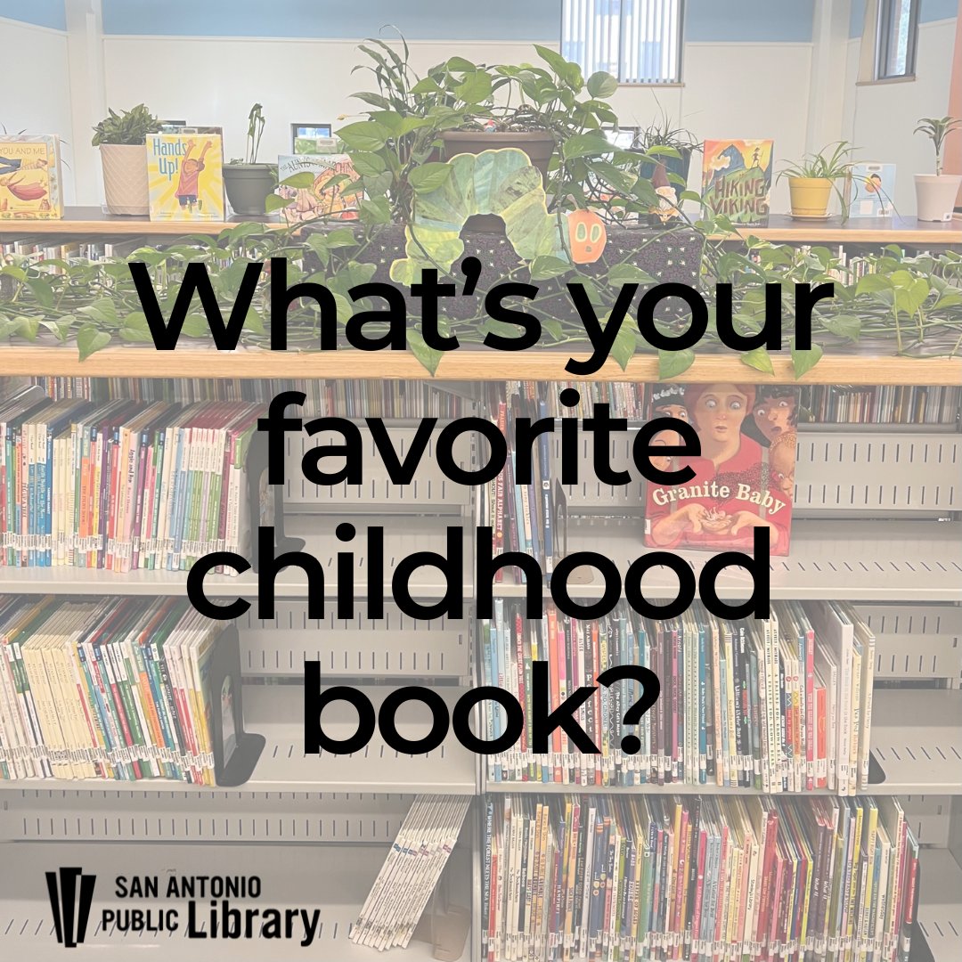 This World Book Day let's take a trip down memory lane! Share your favorite childhood book with us and why it holds a special place in your heart. 🌟❤️📚 #ChildhoodMemories #SanAntonioPublicLibrary