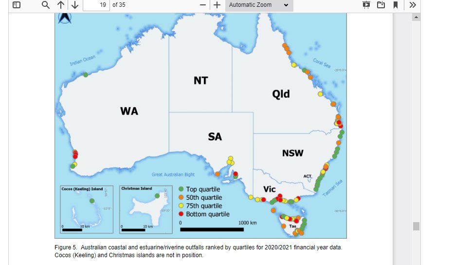 A few years ago I became aware of the advocacy work done by the Clean Ocean Foundation. They have assessed ocean sewage discharges (treated to differing degrees) at an Australia-wide scale. Read more here (nespmarinecoastal.edu.au/publication/na…)