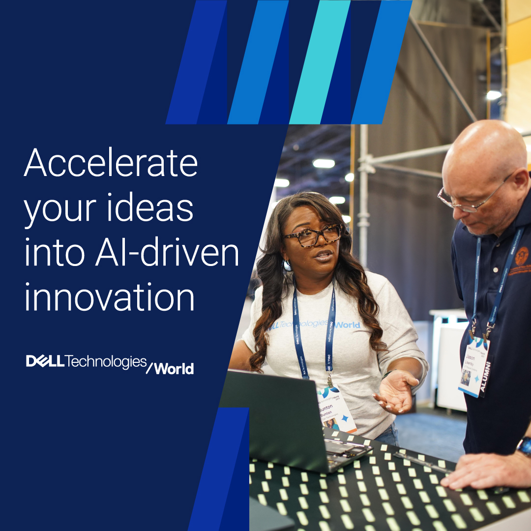 Come accelerate ideas into AI-driven innovation at #DellTechWorld in Las Vegas, May 20–23.#IWork4Dell
dell.com/world
 #iwork4dell