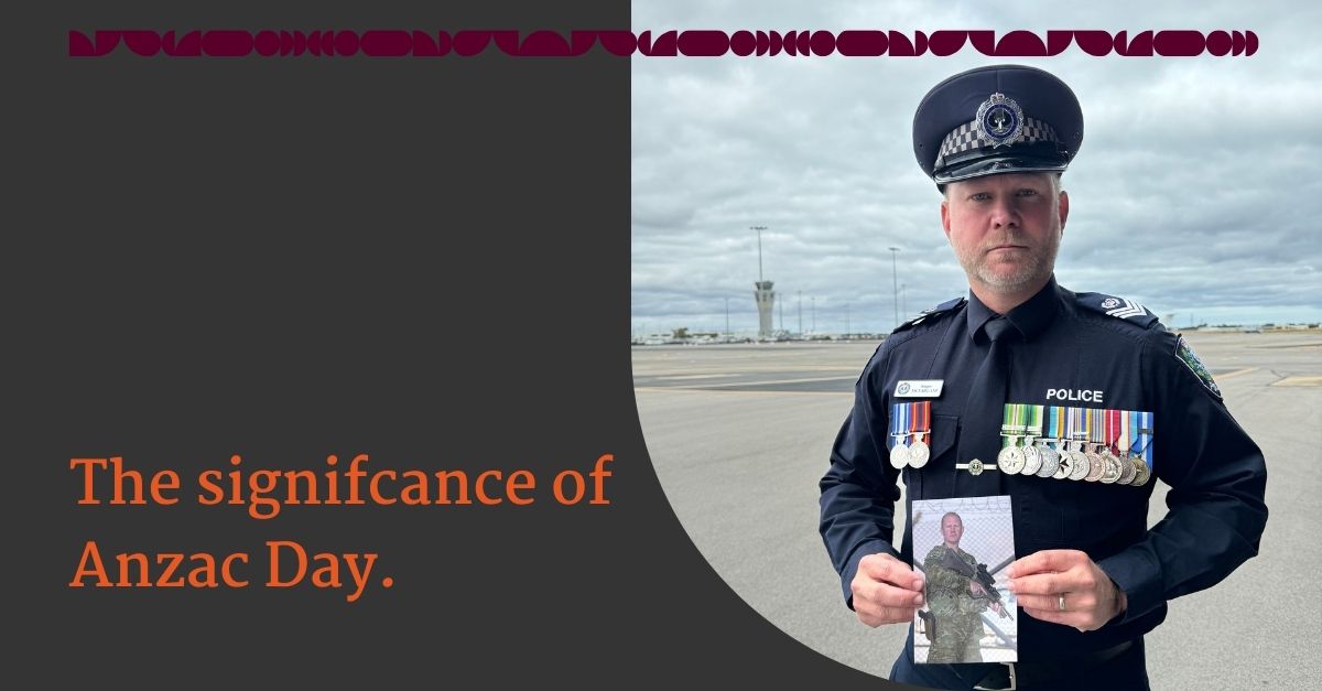 Tomorrow marks Anzac Day. Hear from Senior Sergeant Angus McFarlane from South Australia Police and a member of the Australian Army for 27 years on the significance of Anzac Day for both the SA and Defence Force community. Visit, weare.sa.gov.au/news/a-day-to-…