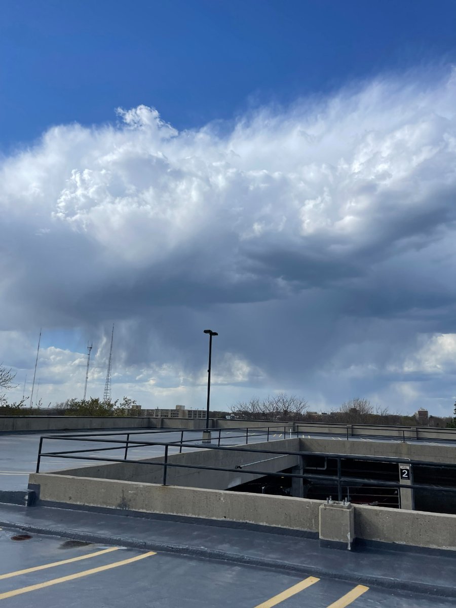 04/23 7:10pm- This afternoon, virga painted captivating scenes in the sky, as dry air caused most of the raindrops to evaporate before touching the ground. Tonight, expect temperatures to cool rapidly, leaving us in the 30s by morning.