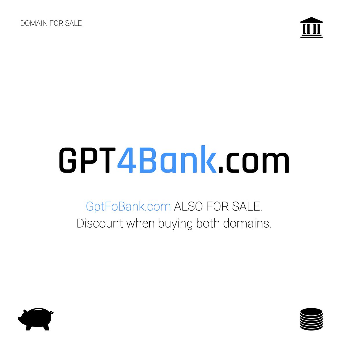 🌐  GPT4Bank.com 
⭐️  ꜰᴏʀ ꜱᴀʟᴇ

#domais #domainnames #GPT #GPT4 #Bank #AiBank #Banking #bankaudits #Audits #Auditors #Inspectors #LLMs #agents #AiAutomation #BankAutomation #AI #Automation #investorawareness 
__