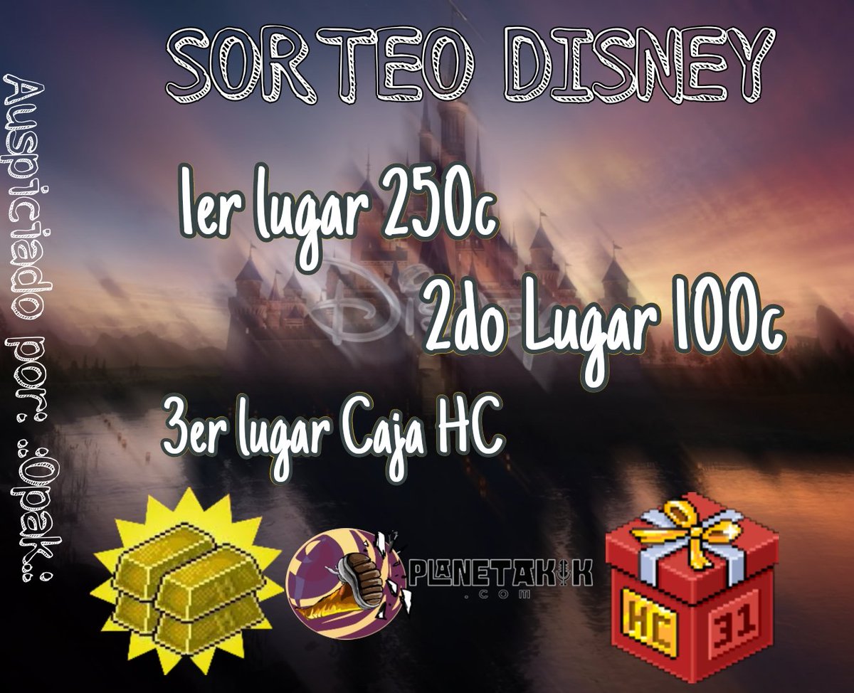 Este sábado llega nuestro tan esperado 
✨|•Evento Disney•|✨ con más de 10 salas de juegos y más de 10k en premios asi que mientras llega el dia traemos un nuevo sorteo, todo lo que debes hacer es:
1) Seguirnos 
2) Like y Rt
3) Etiquetar a dos amigos. 
☄️🪐 ¡Mucha Suerte! 🪐☄️
