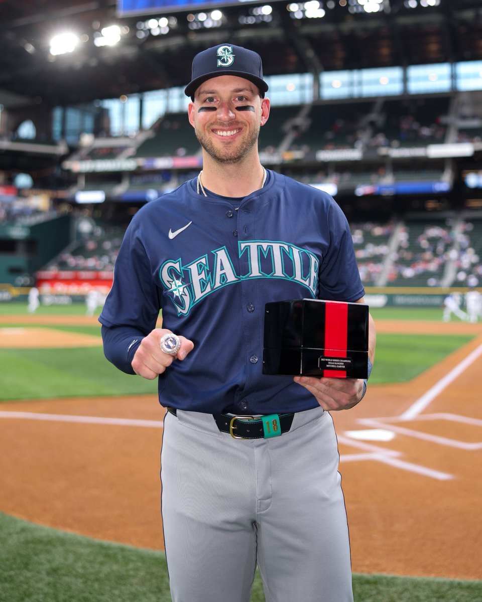 Rangers's tweet photo. Garv Sauce is forever a World Champ. https://t.co/SEB1Od6Xx9