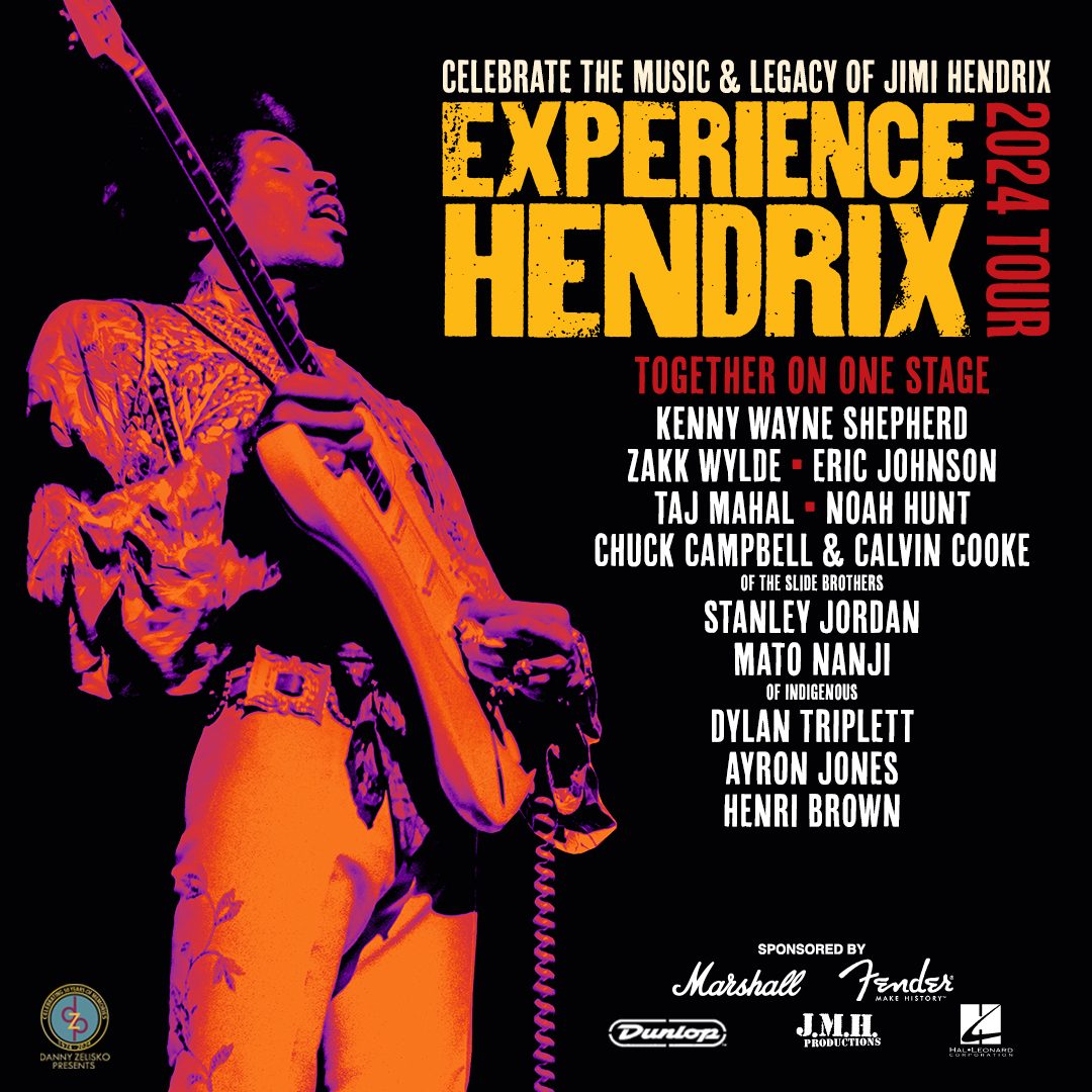 Attention #JimiHendrix fans!🎸A roster of master #guitarists will team up in tribute for #ExperienceHendrix on 9/27, performing signature songs from #Hendrix’s massively influential catalog. Get your tickets when they go on sale this Friday at 10 a.m. @ TheSmithCenter.com