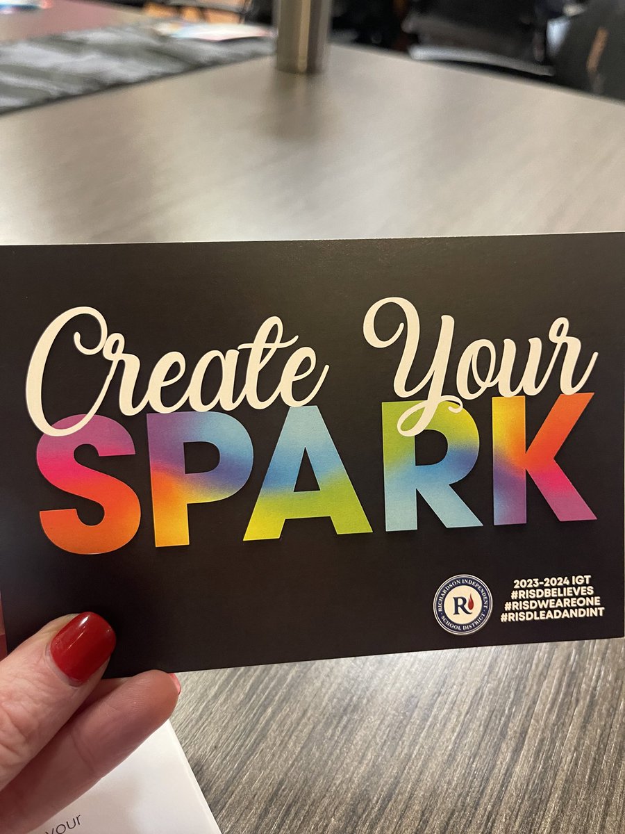 Looking forward to seeing our RISD Instructional Growth Teams on Wednesday! We will spark our growth at our last PL session for 23-24! #risdleadandint #risdweareone