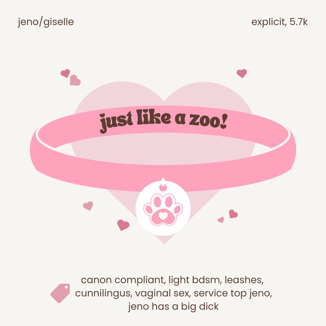 fullyhae's tweet photo. just like a zoo

🐾 jeno/giselle
🐾 5.7k, explicit 🔞
🐾 canon compliant
🐾 more tags below 👇

🔗 https://t.co/Klx53OsmQK https://t.co/71pldACeuI