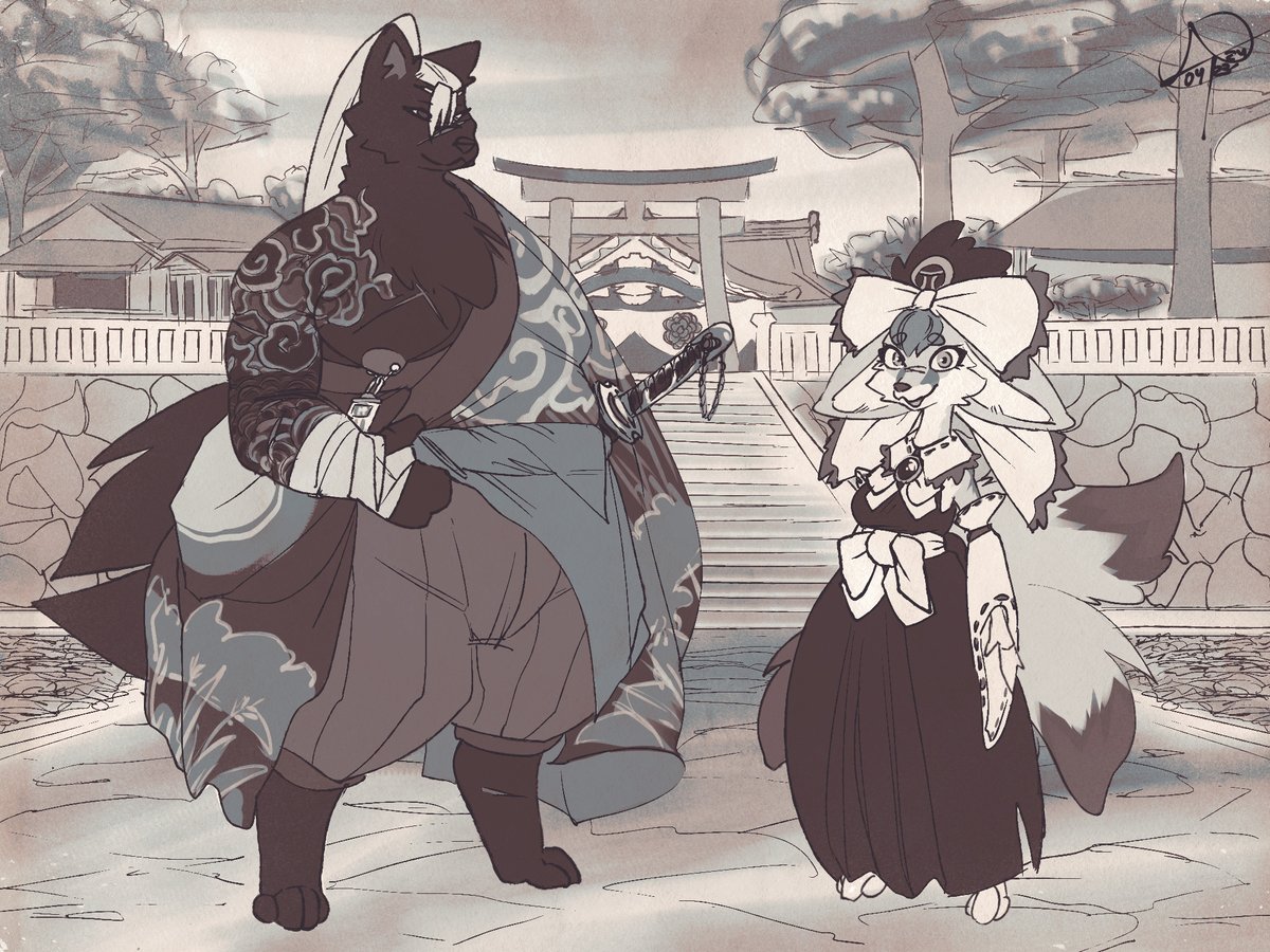 Seijiro and Kihana Anzai The lord and priestess of a border-kingdom in the north of Miyami's empire, Maruijoku~The combined influence of strength, discipline and moral guidance preserves order where Miyami desires it most. The village is named Tohokumiya, after its shrine~