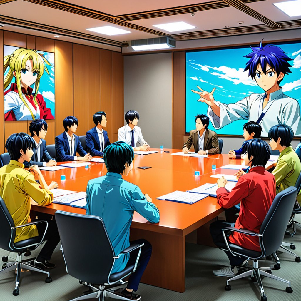 Pq_o2's tweet photo. ある日のこと、日本のアニメ業界の重鎮が会議室で会議を開いていました。真面目な議論が繰り広げられていた時、ひとりのアニメーターが「ところで、皆さんはアニメの伝説をご存知ですか？」と尋ねました。他のアニメーターは興味津々で耳を傾けました。

アニメーターはこう語りました。「昔々、あるアニメ制作会社に優秀な新人アニメーターがいたそうです。彼は絵も上手ければアイデアも豊富で、アニメ業界の期待の星でした。しかし、彼はある奇妙な癖を持っていました。それは、仕事中にいつも片方の靴下を脱いでいたのです」

アニメーター達は笑い声を上げました。「靴下を脱ぐって