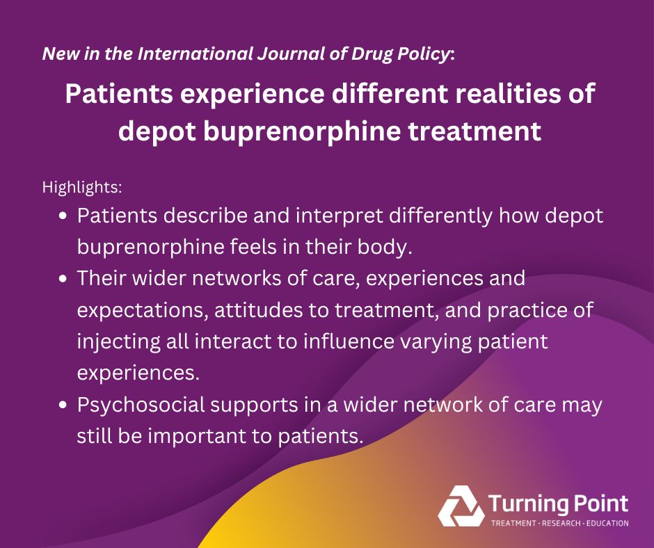 New research led by @tonyibarnett with @KiranPienaar @dan_lubman @SArunogiri @vickyphan_ @MikeySavic in @ijdrugpolicy has examined patients’ experiences of depot buprenorphine treatment, with implications for health promotion and clinical practice. sciencedirect.com/science/articl…
