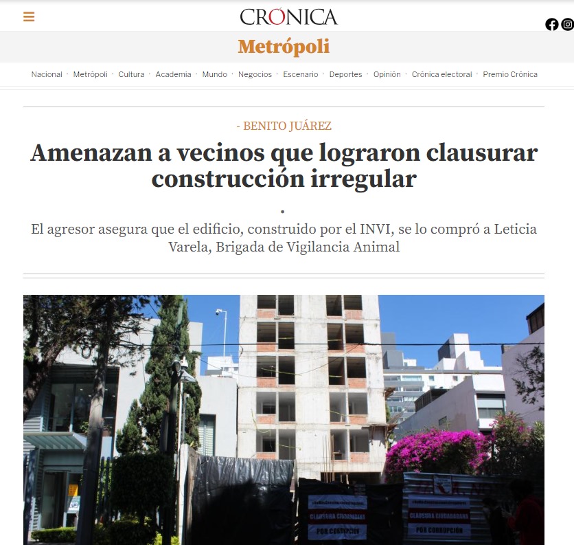Los vecinos fueron los que se opusieron a la construcción irregular de <a href="/LetyVarela/">Lety Varela</a>, a pesar de las amenazas que recibieron por parte de su amigo Gabriel Mayorga. Incluso Camila fue a quejarse de la construcción irregular. ¿Qué vamos a hacer? No se coordinan para no pegarse entre
