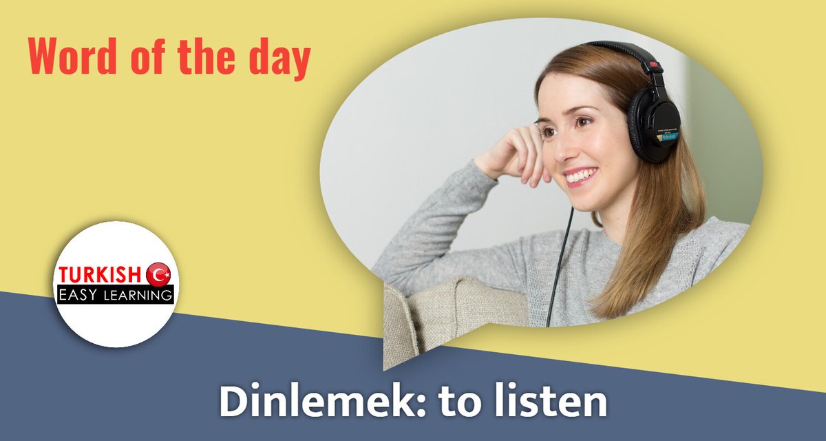 Türkçe bir podcast dinliyorum. (I am listening a Turkish podcast) 
  .    
 .           
 .   #learnturkish #Turkish #LanguageLearning #langtwt