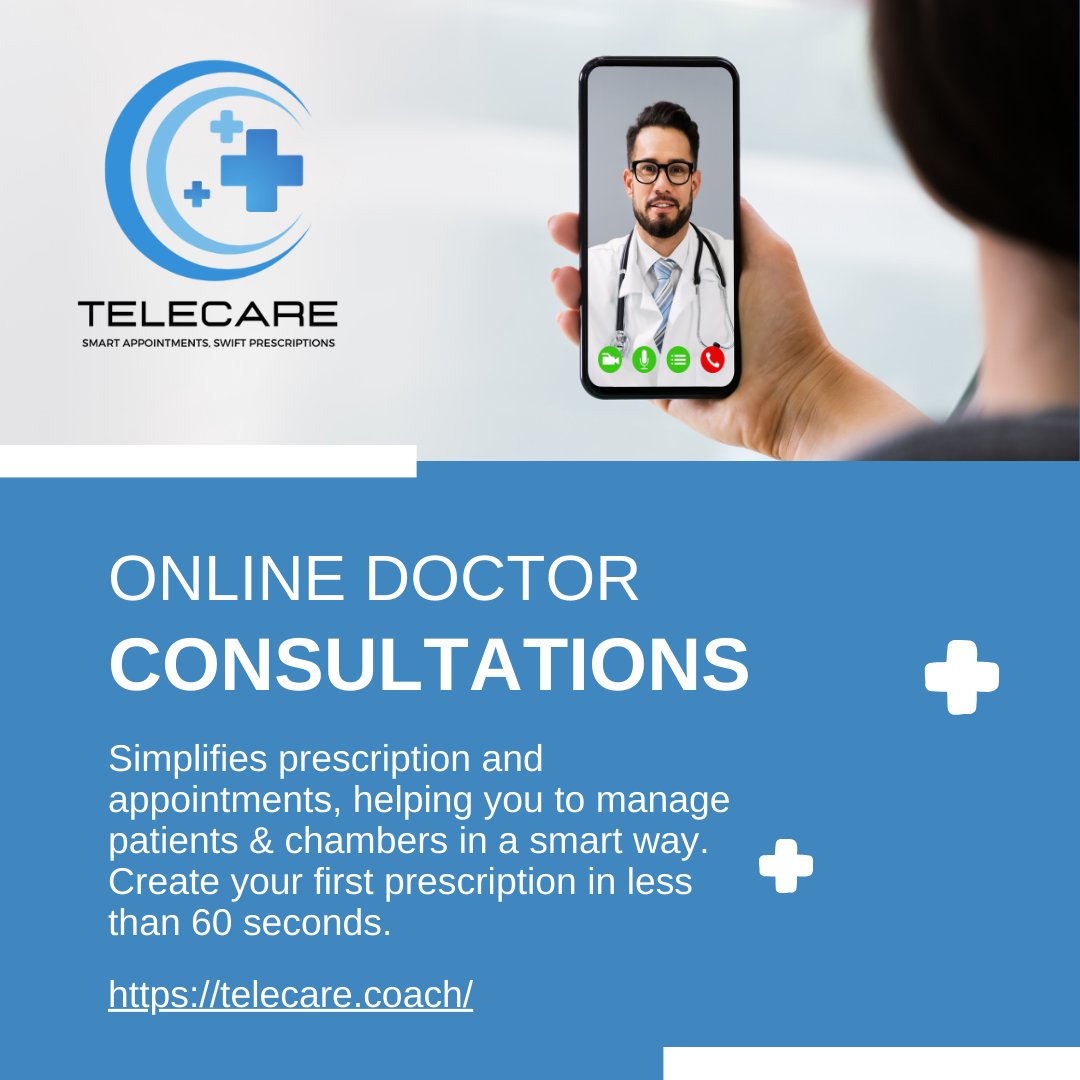 Tired of juggling platforms for appointments and prescriptions? Introducing Telecare Coach: Your all-in-one solution! 💡 #Telemedicine. Streamline your workflow and boost patient care in seconds! Visit telecare.coach to experience the difference! 💻 #DigitalHealth #SaaS