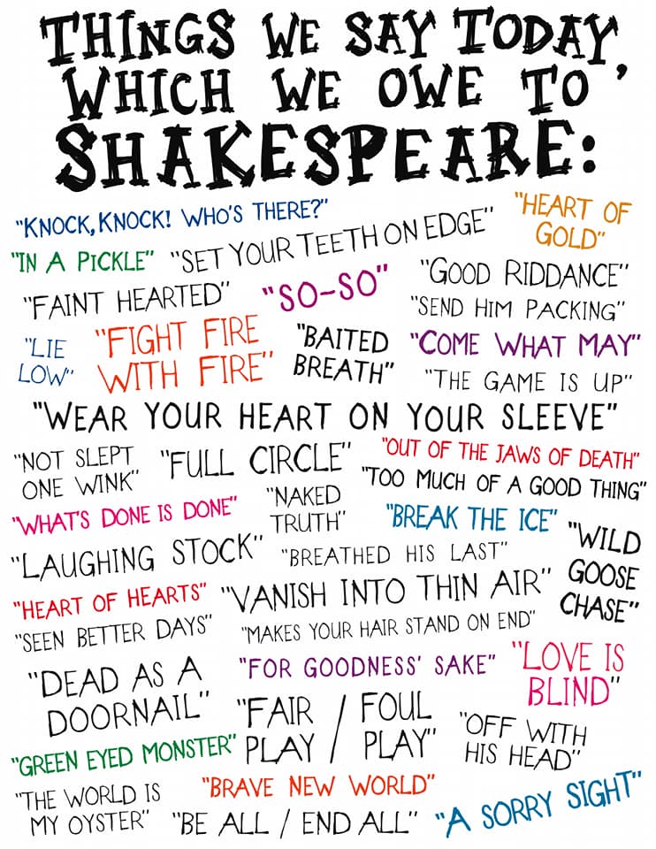 Happy 460th Birthday to the Bard.