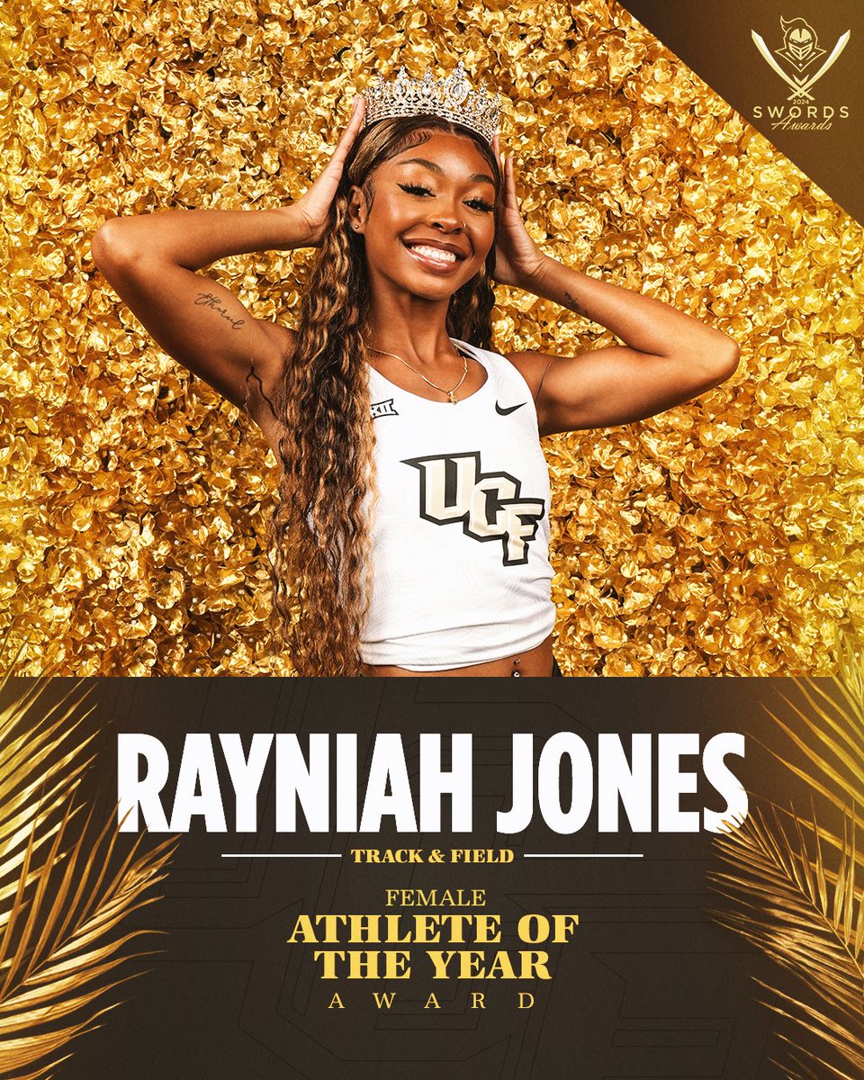 … ANOTHER ONE 👏 Your 2024 Female Athlete of the Year, @RayniahJones 👑 #SwordsAwards ⚔️ #ChargeOn