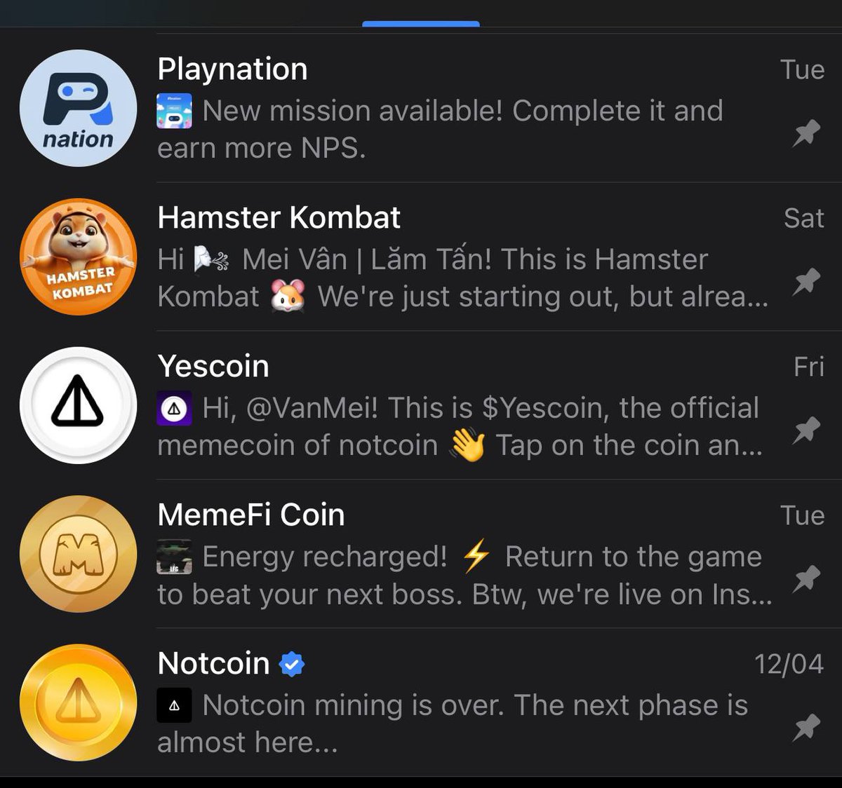 Sắp nghỉ hè rồi, review nhẹ vài kèo Bot Tele cho ae cân nhắc tạo thu nhập cho con/cháu vừa đỡ đi ra đường bêu nắng hoặc chơi mấy trò vô bổ khác trên điện thoại, vừa có tiền mua sách vở cho năm học mới:

1. PLAYNATION: Hứng bóng chơi bánh cuốn hơn mấy kèo