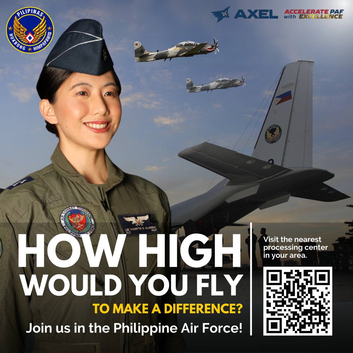 How high would you fly to protect our country? Step up to the challenge of reaching new heights in safeguarding our skies with unwavering resolve and indomitable spirit. 

For more details, kindly visit this link: 
me-qr.com/OAAskkJr