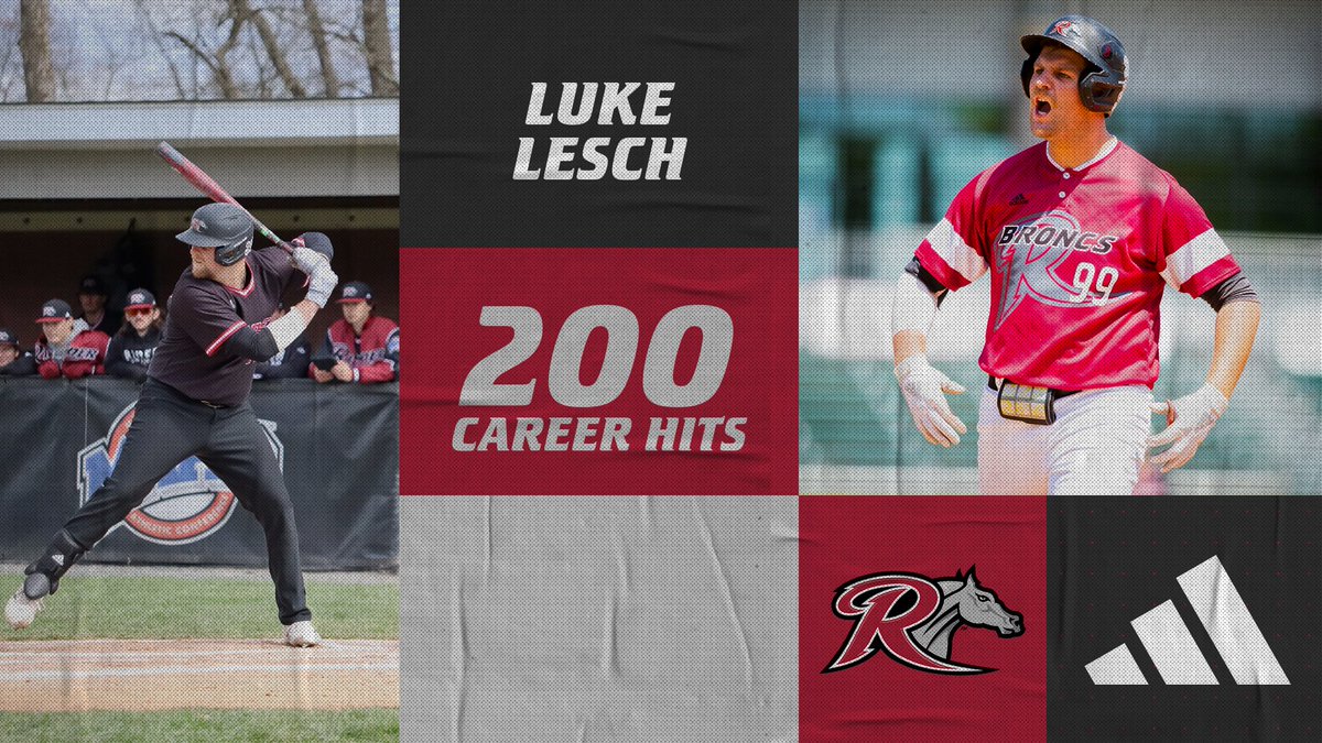 2️⃣0️⃣0️⃣! Please help us congratulate Luke Lesch as he captured his 200 career hit as a Bronc in today's win over Seton Hall! He becomes only the 13th player in program history to do so! #GoBroncs | #MAACBaseball