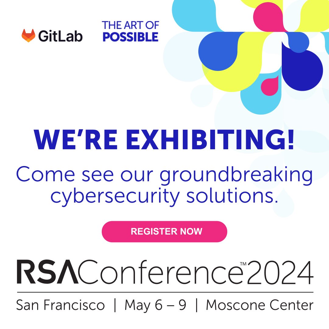 We’re already packing our bags for #RSAC 2024! ✈️ Will we see you there? Stop by booth 5360 to chat with our team and learn what’s new at GitLab. More details here: about.gitlab.com/events/rsa/