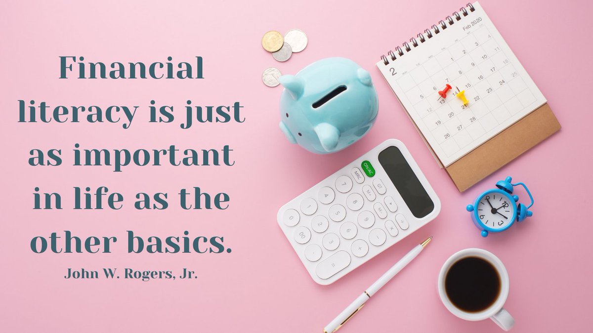 Financial literacy is just as important in life as the other basics.
John W. Rogers, Jr.
#FinancialWellness
#FinancialLiteracy
#TuesdayTransformation