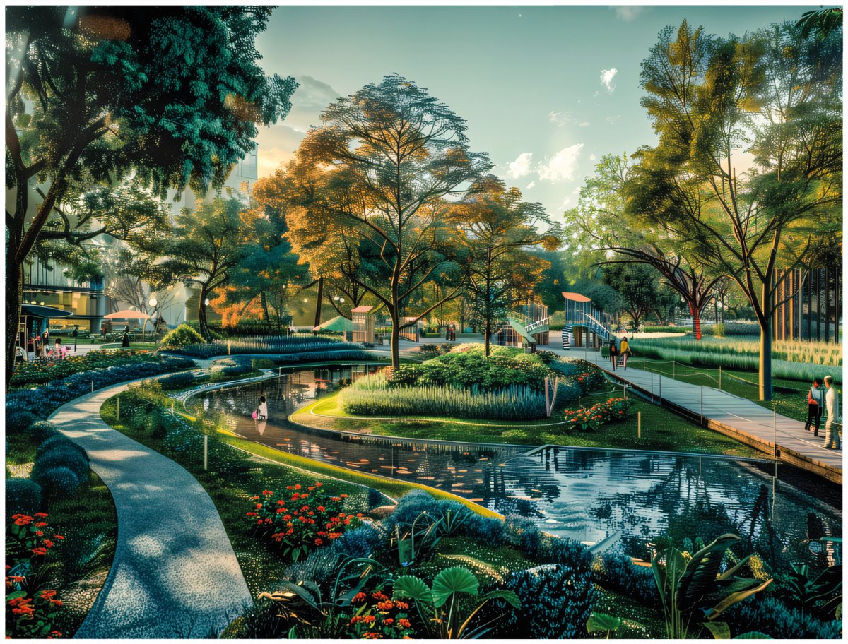 Tendremos el parque modelo donde habrá un grande corredor donde sembraremos árboles, crearemos lugares de esparcimiento y convivencia para animales y personas. Que todo el muro gris se vaya haciendo verde. #TransformacionUrbana