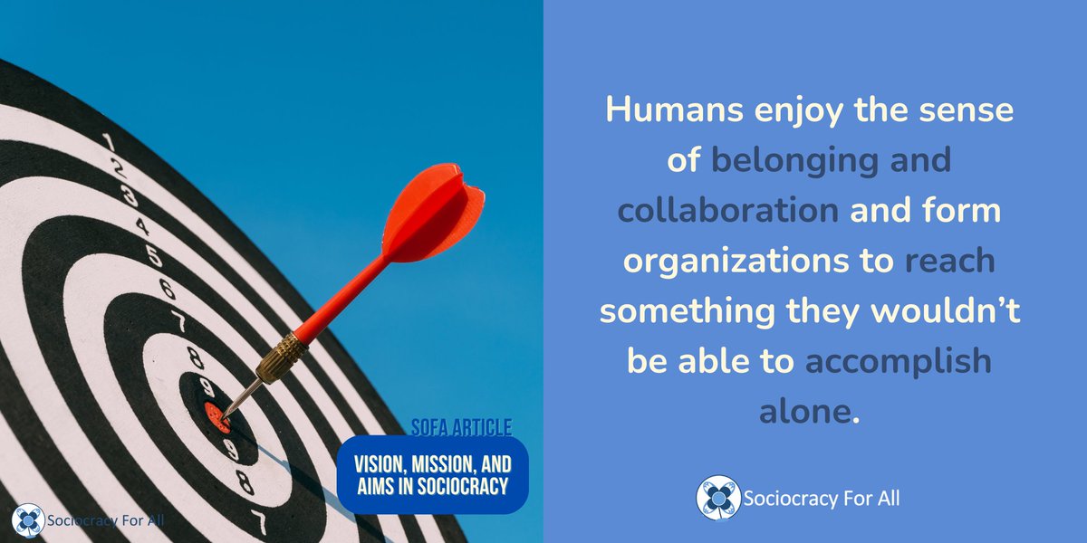 Unlock the secrets to organizational success with our article on Vision, Mission, and Aims in Sociocracy! Discover a valuable learning opportunity in every word. #Sociocracy #LearningOpportunity sociocracyforall.org/vision-mission…