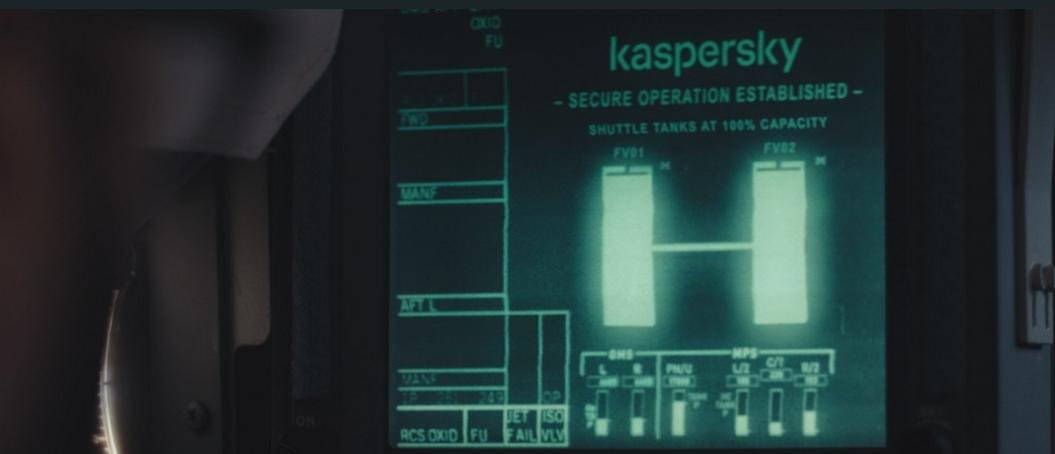 “Used to be” The alien spaceship computer in Moonfall (2022) had Kaspersky installed lmao.