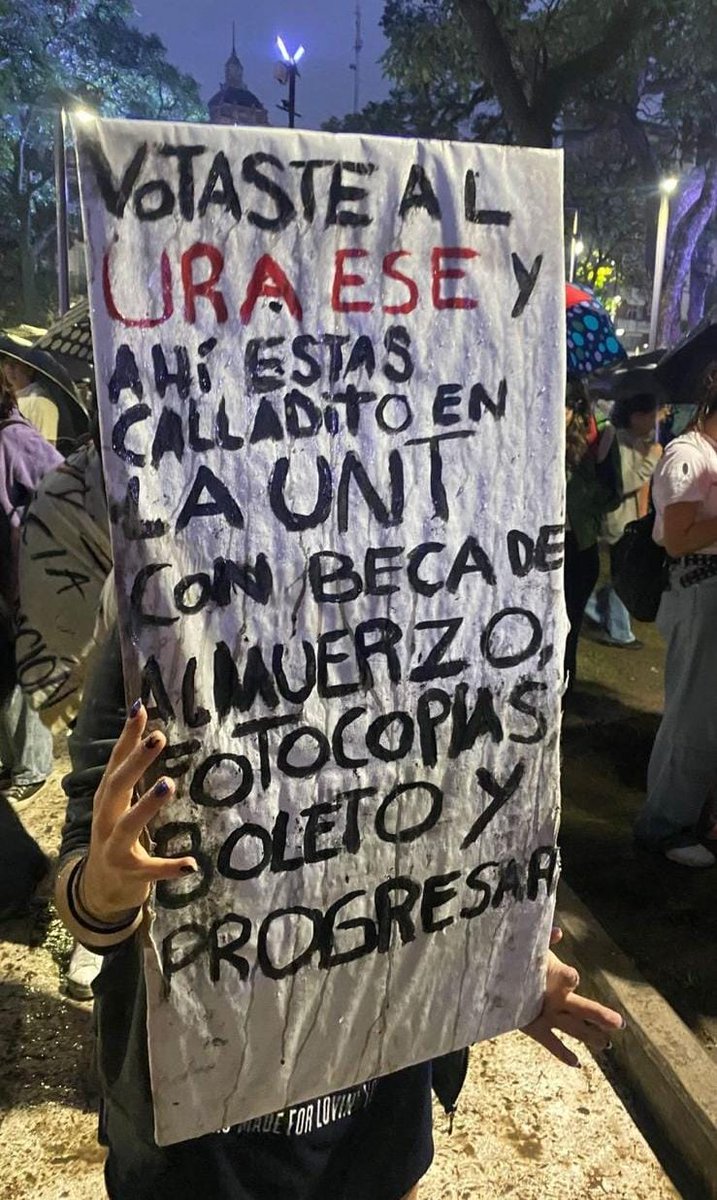 davidcorreatv's tweet photo. Estudiantes tucumanos se expresaron a la tucumana en la #MarchaFederalUniversitaria https://t.co/22tspgSXUb