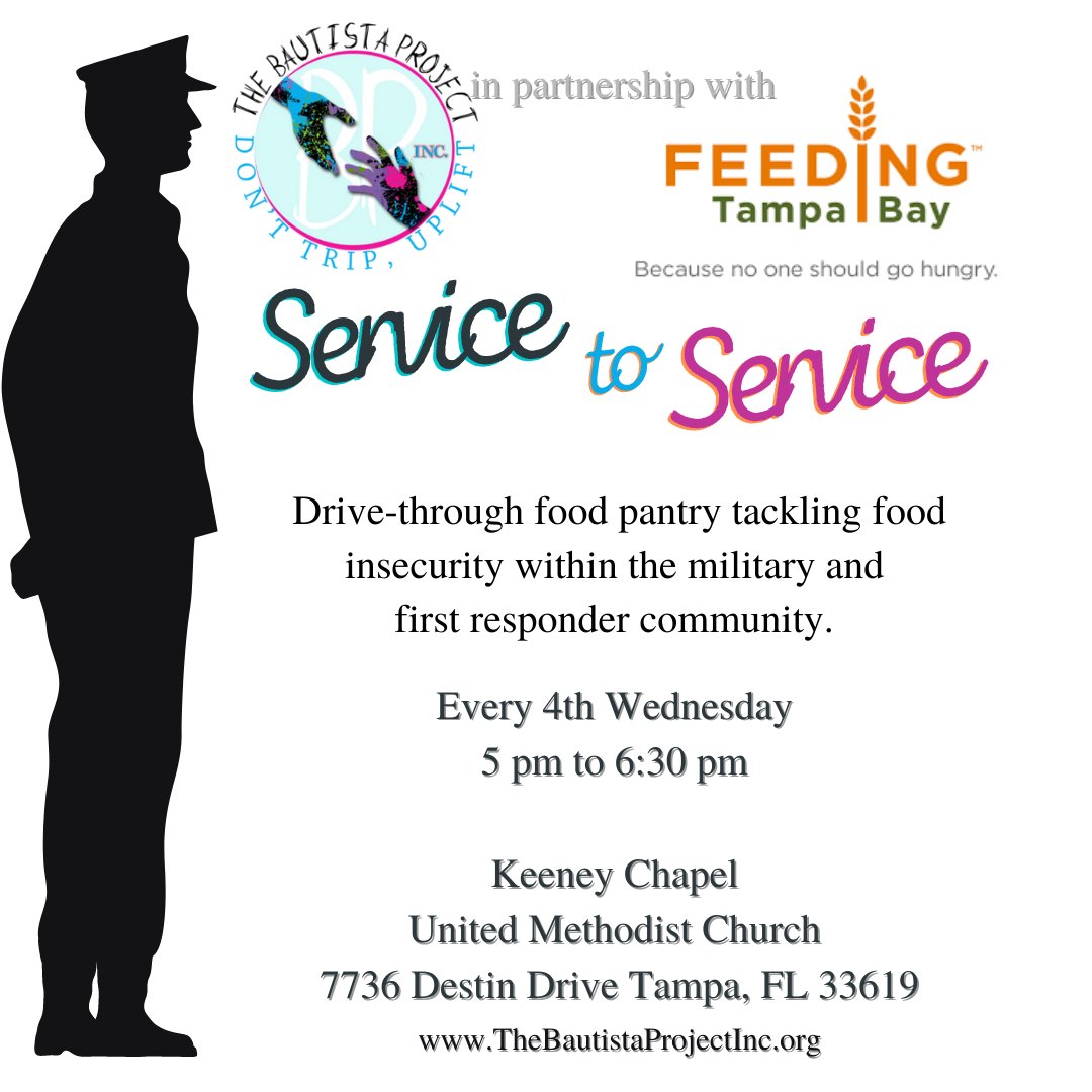 Are you a first responder in need of a little extra help this month? 

Join us tomorrow at our pop-up drive-thru pantry from 5 to 6:30.

#FeedingTampaBay #DontTripUplift