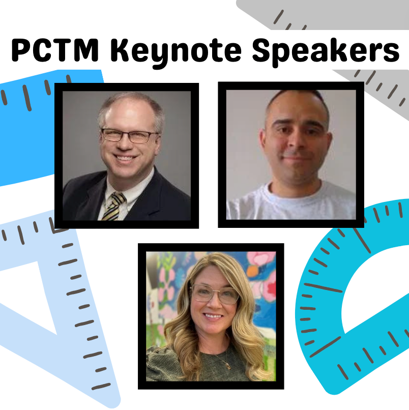 We’re excited to announce our ⭐STAR STUDDED ⭐ keynote line-up for the 2024 PCTM Conference! Kevin Dykema, NCTM President Libo Valencia, Teacher-Author Lecturer Dr. Amanda Jansen, Math Ed. Professor Please comment below who you’re most excited to meet!