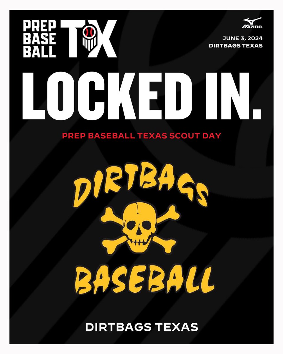 The Dirtbags Scout Day is locked in for June 3rd. We will provide full coverage as players participate in a pro style workout. @_thedirtbagstx