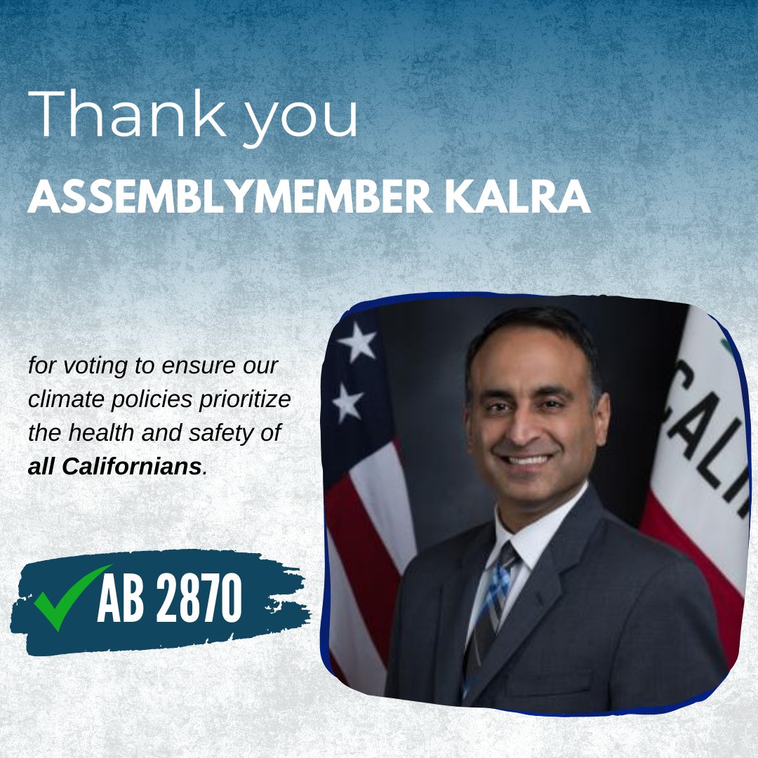 Thank you Assemblymember <a href="/Ash_Kalra/">Ash Kalra 🌱</a> for voting to move #AB2870 forward to get the math right on costs of factory farm gas to our climate and public health and to protect the health and well-being of communities who bear the heavy burdens of factory farm gas pollution.