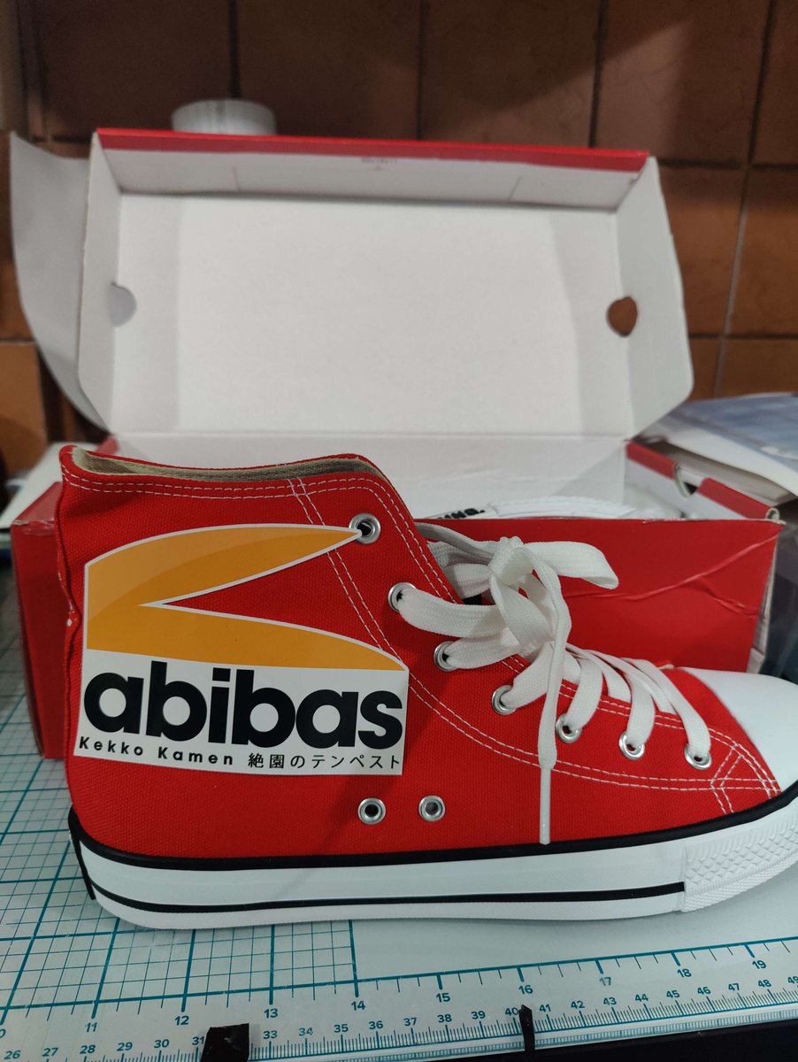 NullAbyssShop's tweet photo. ... Something seems a bit off about my new shoes 👀

Slap on your own Abibas #sticker from Kekko Kamen! Grab yours now on Null Abyss 🛒https://t.co/GnXFCXrDHG https://t.co/eNOdYzNMWX