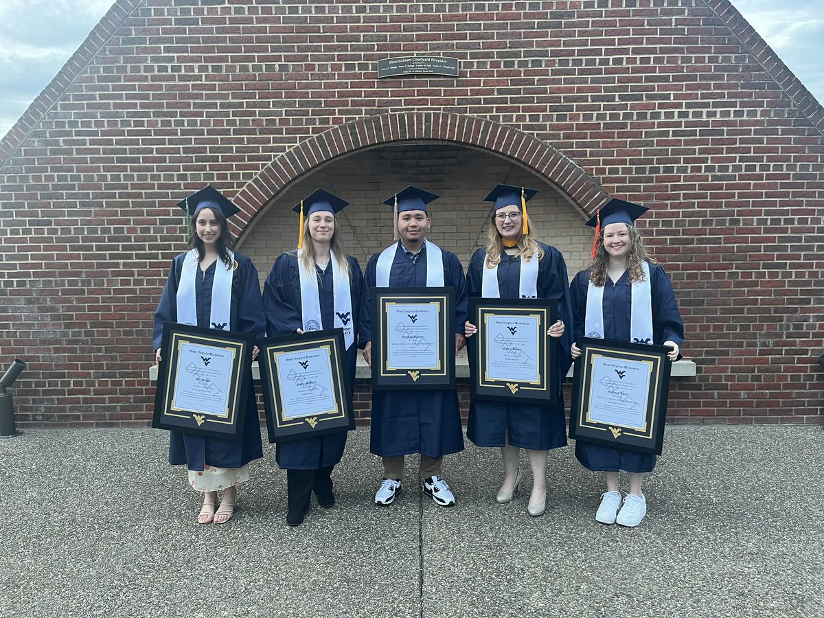 A great night spent celebrating these five seniors 🎉 

#HailWV