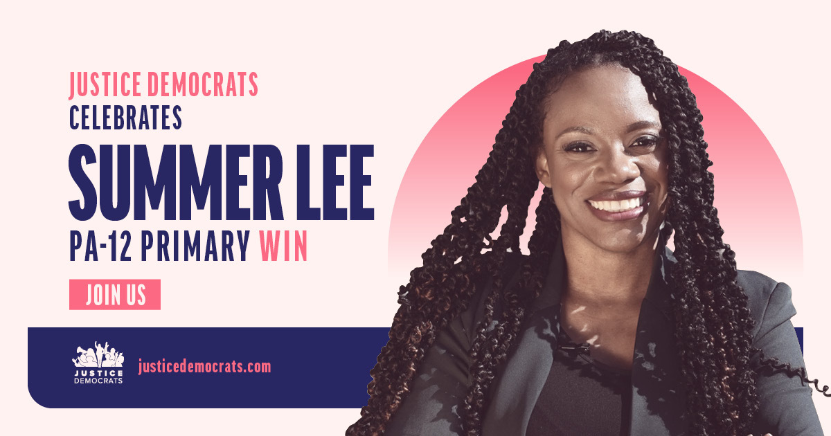 We believe in @SummerforPA! Summer just beat her GOP Super PAC-backed opponent overwhelmingly. AIPAC promised at the beginning of the cycle to defeat the Squad with $100M—tonight’s victory in #PA12 has made it clear that this cycle is already a failure for AIPAC.