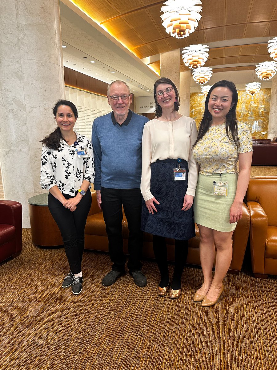 Had an amazing opportunity to listen to the talk from Dr Jens Juul Holst about his inspiring journey and incredible achievements of discovering GLP-1. He was so modest and delightful to chat with! 🥹(btw his uncle designed the pine-cone shaped lights!)